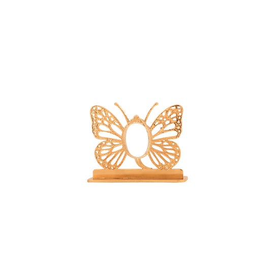 ElitaButterfly Car Dashboard Gold-Plated Finish in Brass, Decorative Dashboard