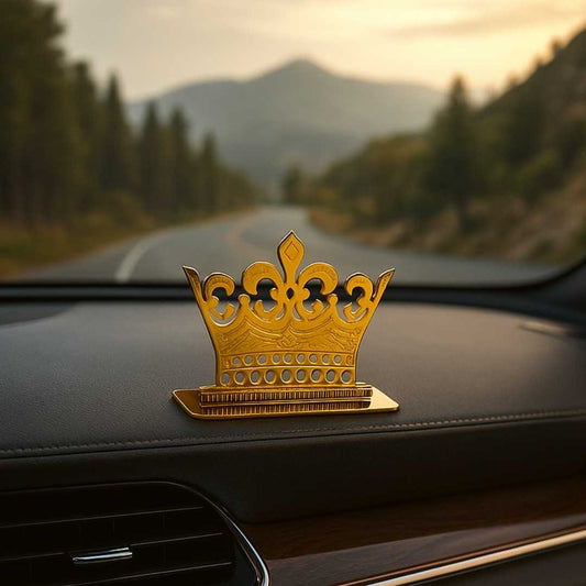 Elita British Crown Car Dashboard Luxury Products in Brass With Gold Plated Finish