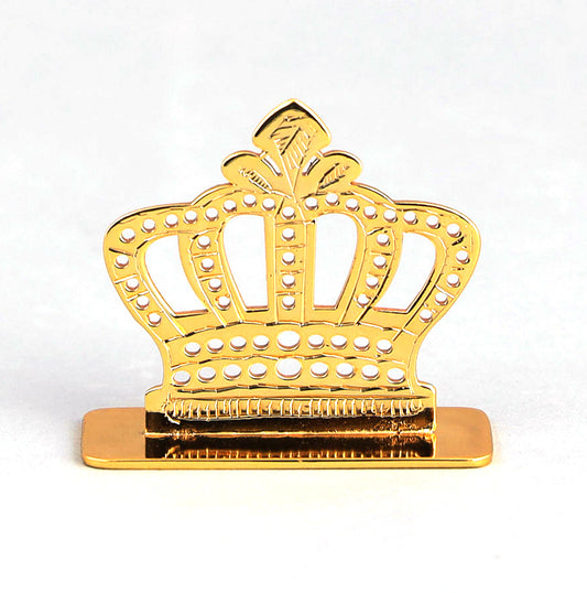 Brass Crown Car Dashboard Figurine