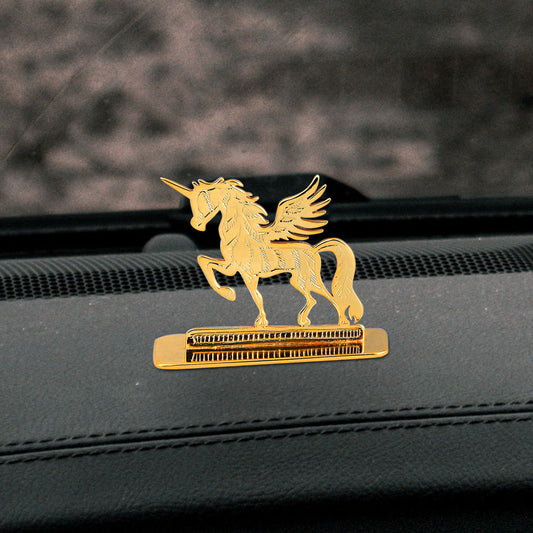 Elita Unicorn Car Dashboard in Brass with Gold Plated Finish