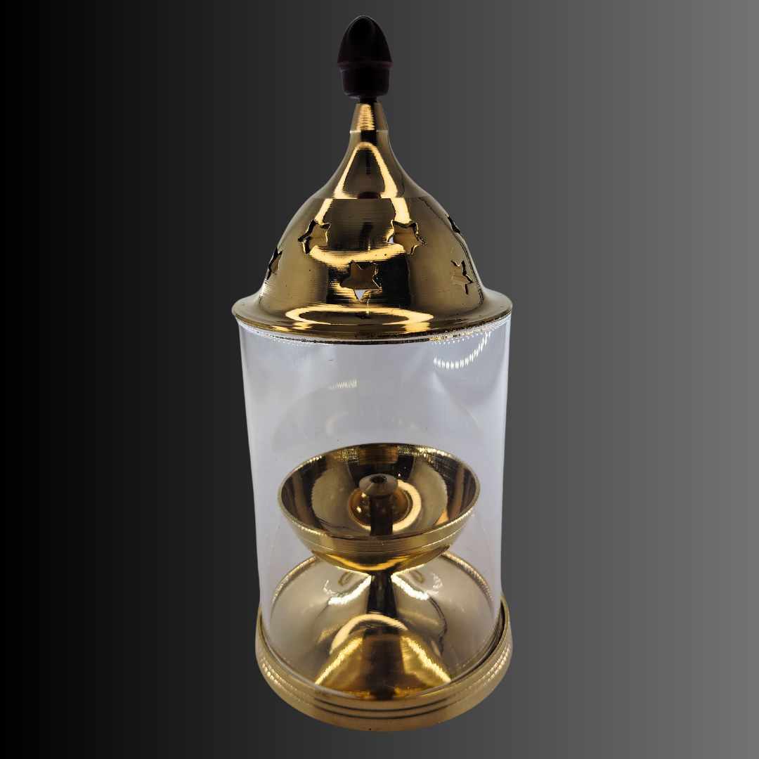Decorative Brass Pooja Diya Akhand Jyoti for Home, Office, Living Room, Bedroom, 8.4-16.3 cm - Image 6