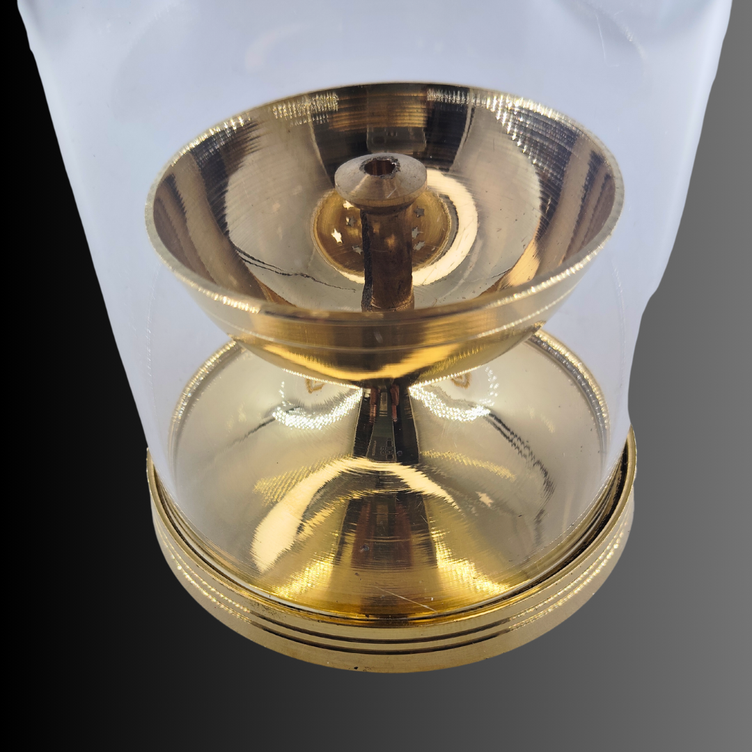 Decorative Brass Pooja Diya Akhand Jyoti for Home, Office, Living Room, Bedroom, 8.4-16.3 cm - Image 7