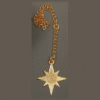 Sunburst Star Shaped Handmade Car Hanging Charm in Brass with Gold Plated - Image 2