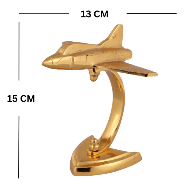 Decorative Aircraft Model Stand, Gold Metal Desktop Airplane Display, Modern Aviation Office Decor SK RC1 - Image 5