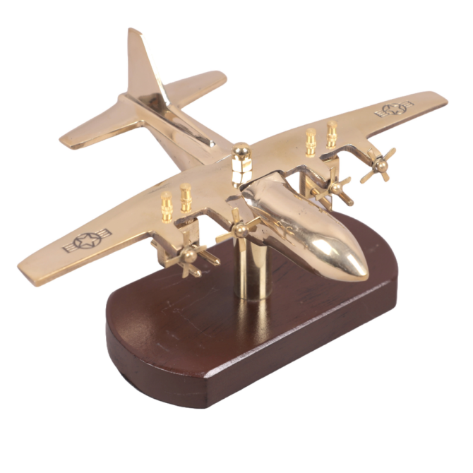 Elita Military Aircraft Model Desk Decor, Gold-Plated Metal Replica on Wooden Base, Aviation Collectible SK N-90