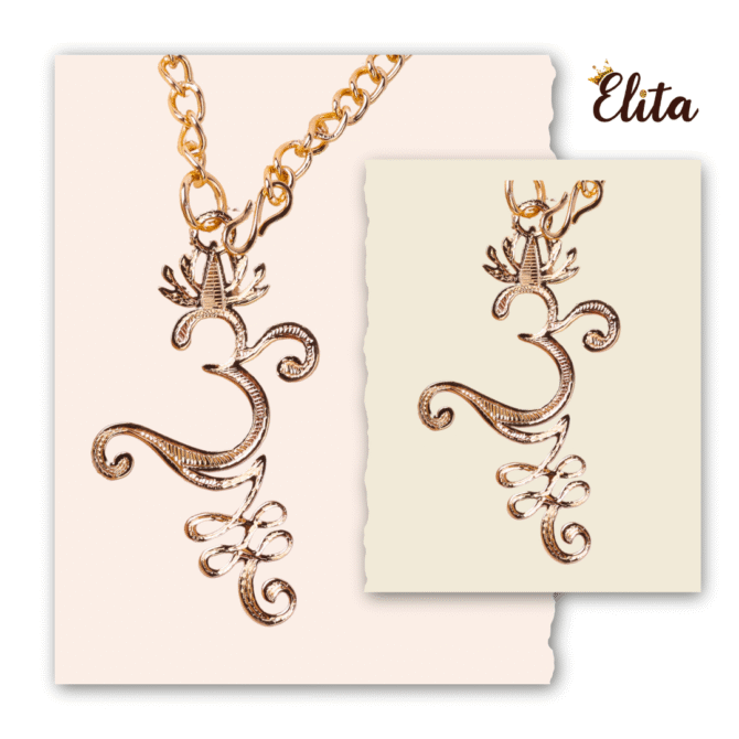 Elita Decorative Gold Plated Finish Brass Chain Car Hanging with Floral Swirl Pendant - Image 3