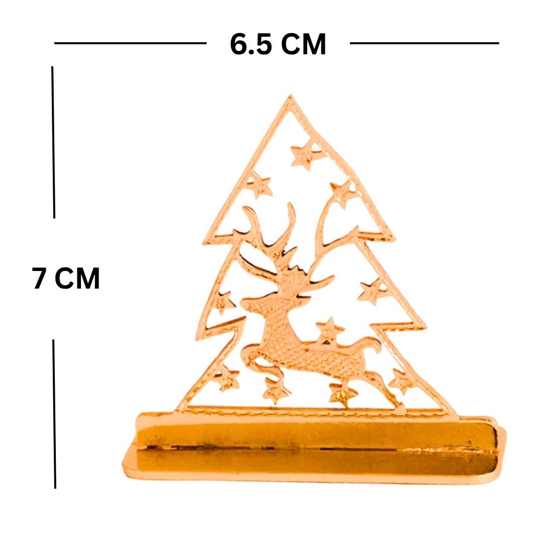 Christmas Tree Gold-Plated Finish in Brass Car Dashboard, Dashboard Decoration - Image 5