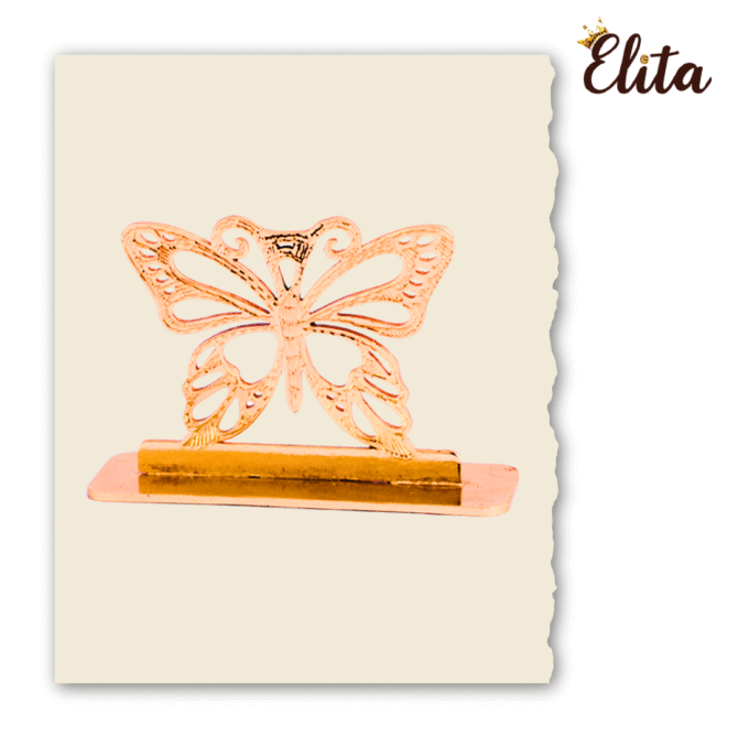 Decorative Butterfly Car Dashboard Ornament, Gold-Plated Finish in Brass - Image 3